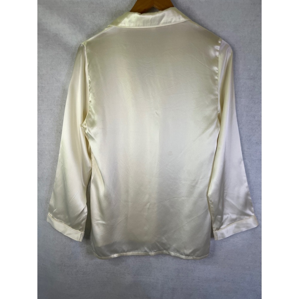 Intimissimi Cream/White 100% Silk Pajama Set Sz S NWOT - Picture 6 of 13